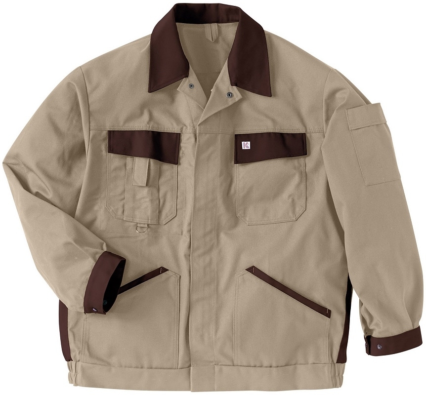 Gr.46 KÜBLER Bundjacke  Arbeitsjacke Berufsjacke Schutzjacke Arbeitskleidung Berufskleidung khaki braun
