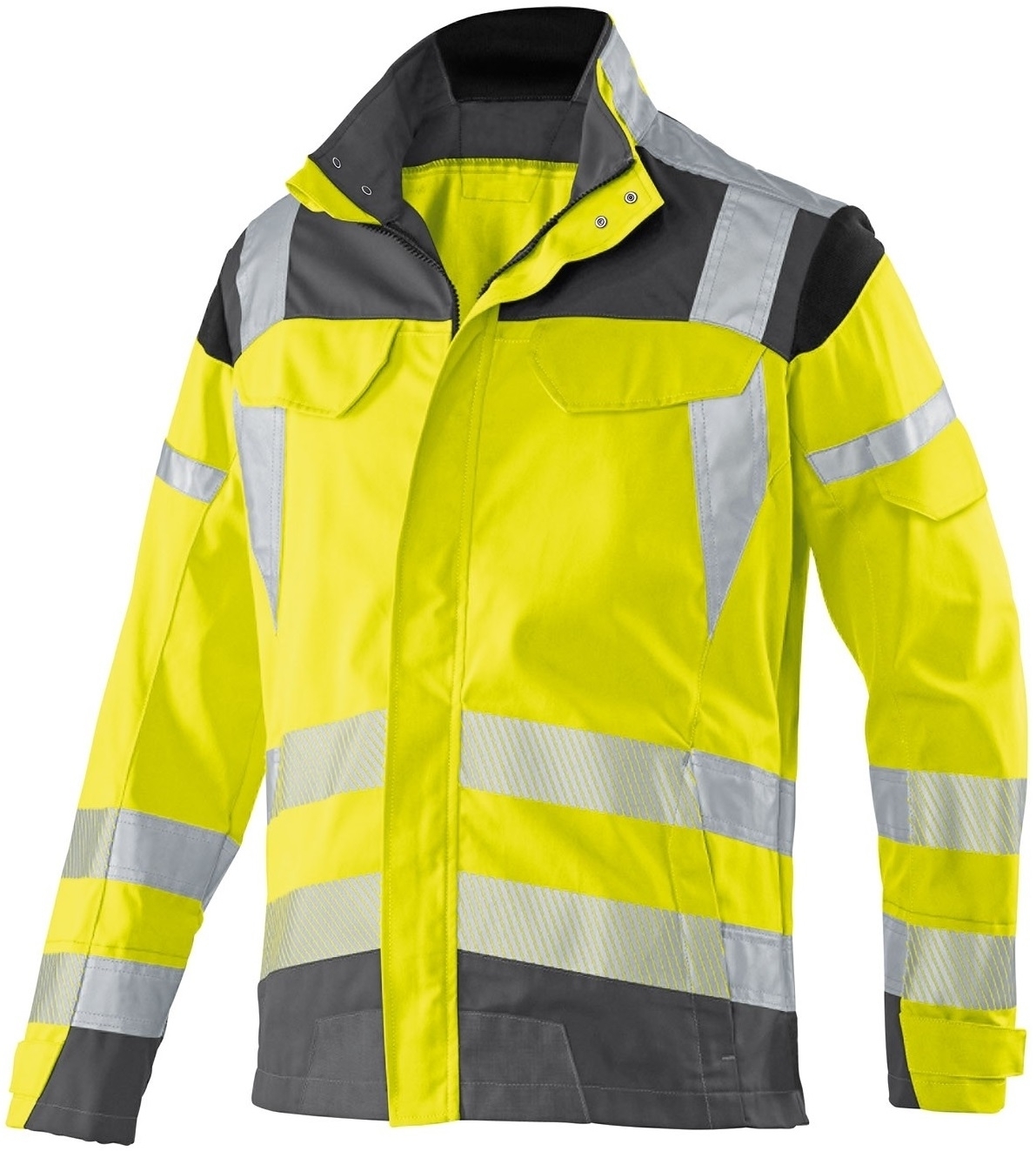KÜBLER-Warnschutz, Warn-Bund-Jacke, REFLECTIQ, warngelb / anthrazit