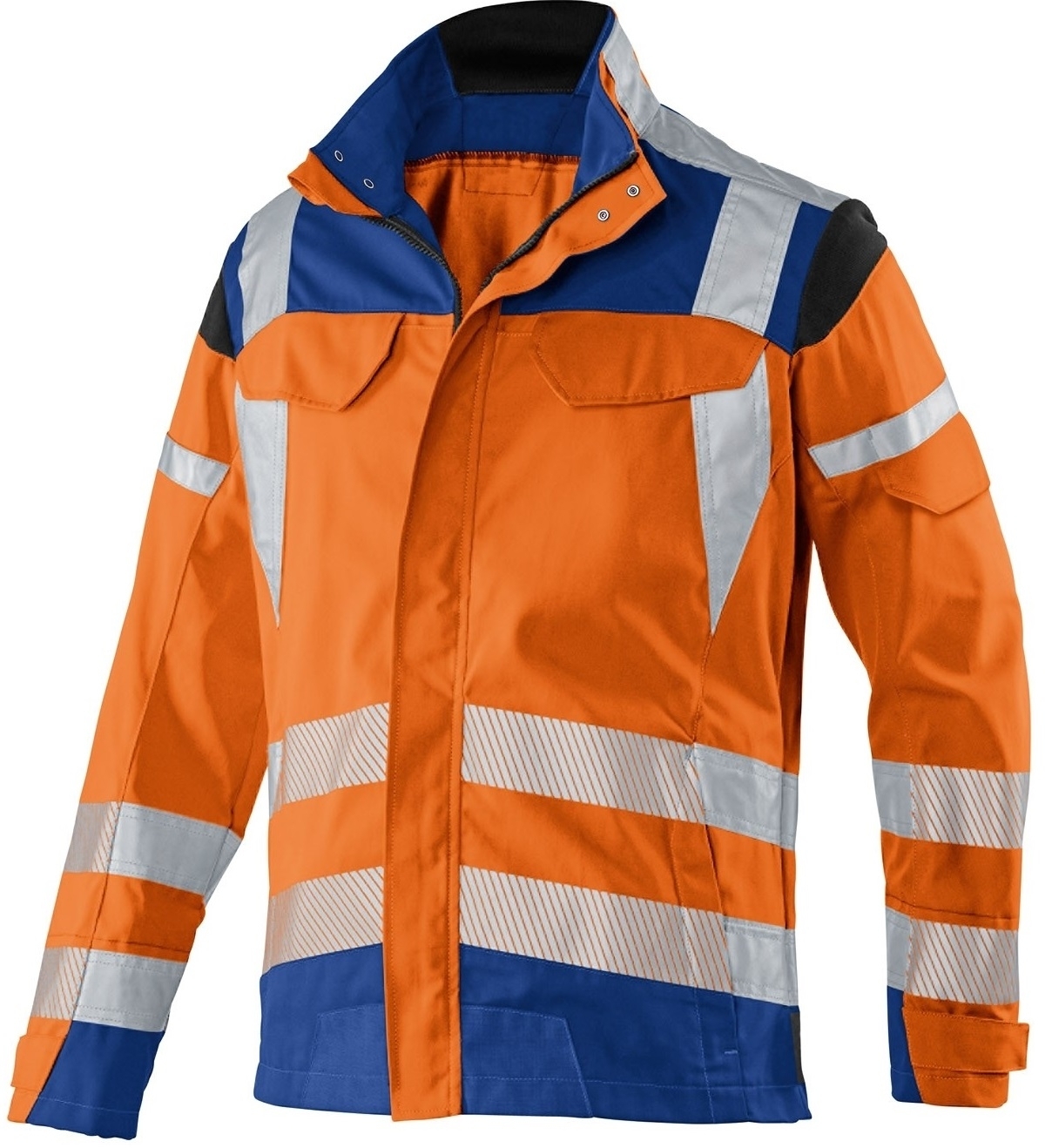 KÜBLER-Warnschutz, Warn-Bund-Jacke, REFLECTIQ, warnorange / kornblau