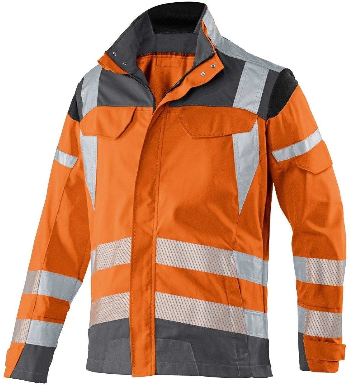 KÜBLER-Warnschutz, Warn-Bund-Jacke, REFLECTIQ, warnorange / anthrazit