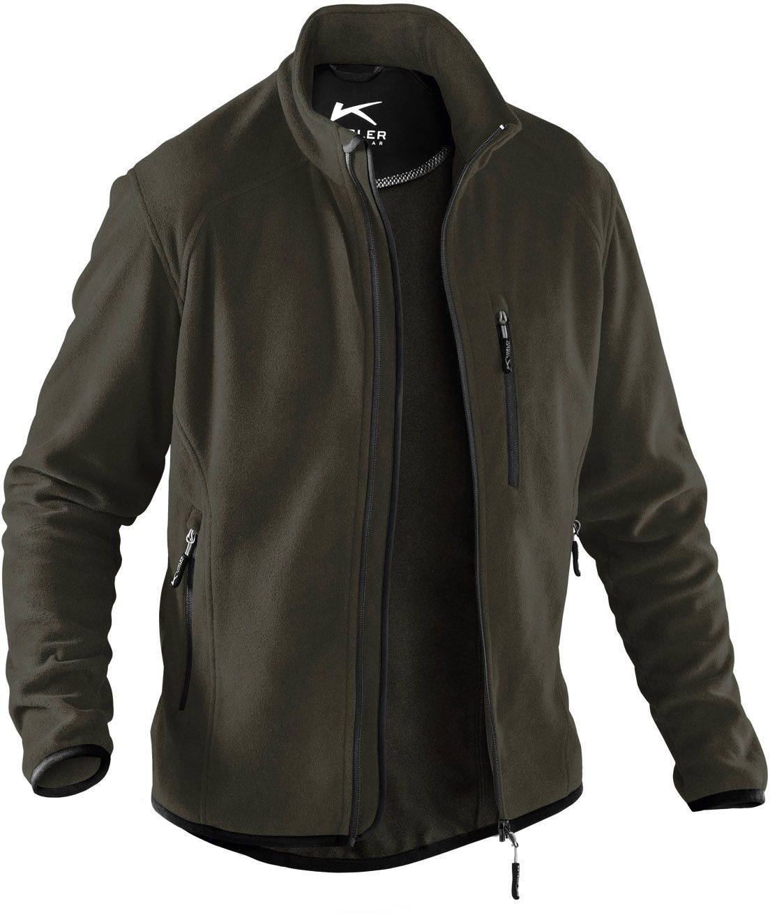 KÜBLER-Kälteschutz-Fleece-Arbeits-Berufs-Jacke, ca. 245g/m², oliv