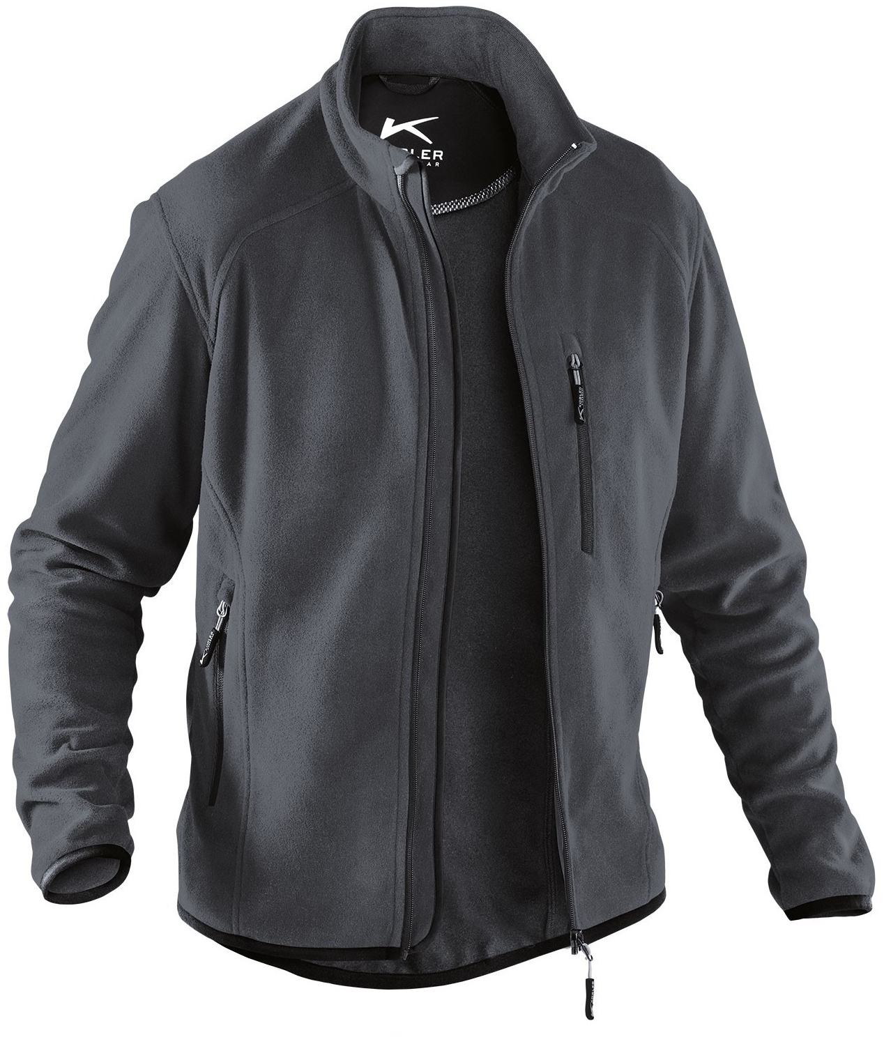 KÜBLER-Kälteschutz-Fleecejacke, 245 g/m², anthrazit