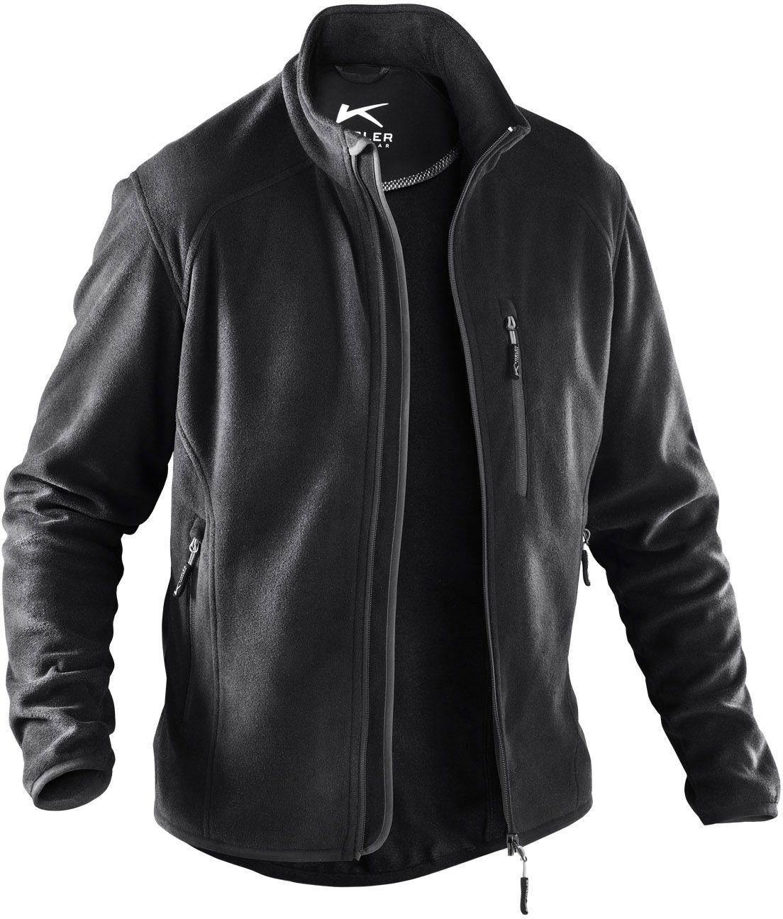 KÜBLER-Kälteschutz-Fleece-Arbeits-Berufs-Jacke, ca. 245g/m², schwarz