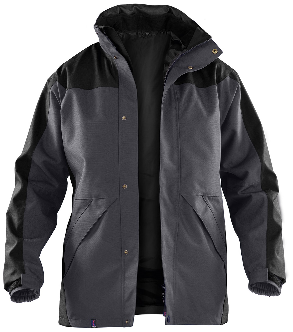 KÜBLER-Regenschutz, Doppel-Jacke, Wetter-Regen-Nässe-Schutz, Dress Inno Plus, anthrazit/schwarz