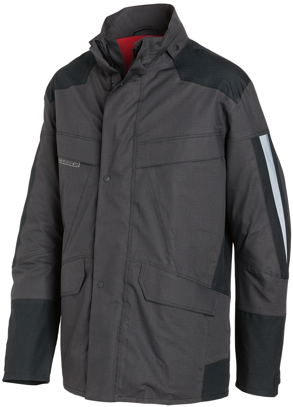 KÜBLER-Nässeschutz, Regenschutz, Wetterjacke arc1, Protectiq, ca. 205g/m², anthrazit/schwarz