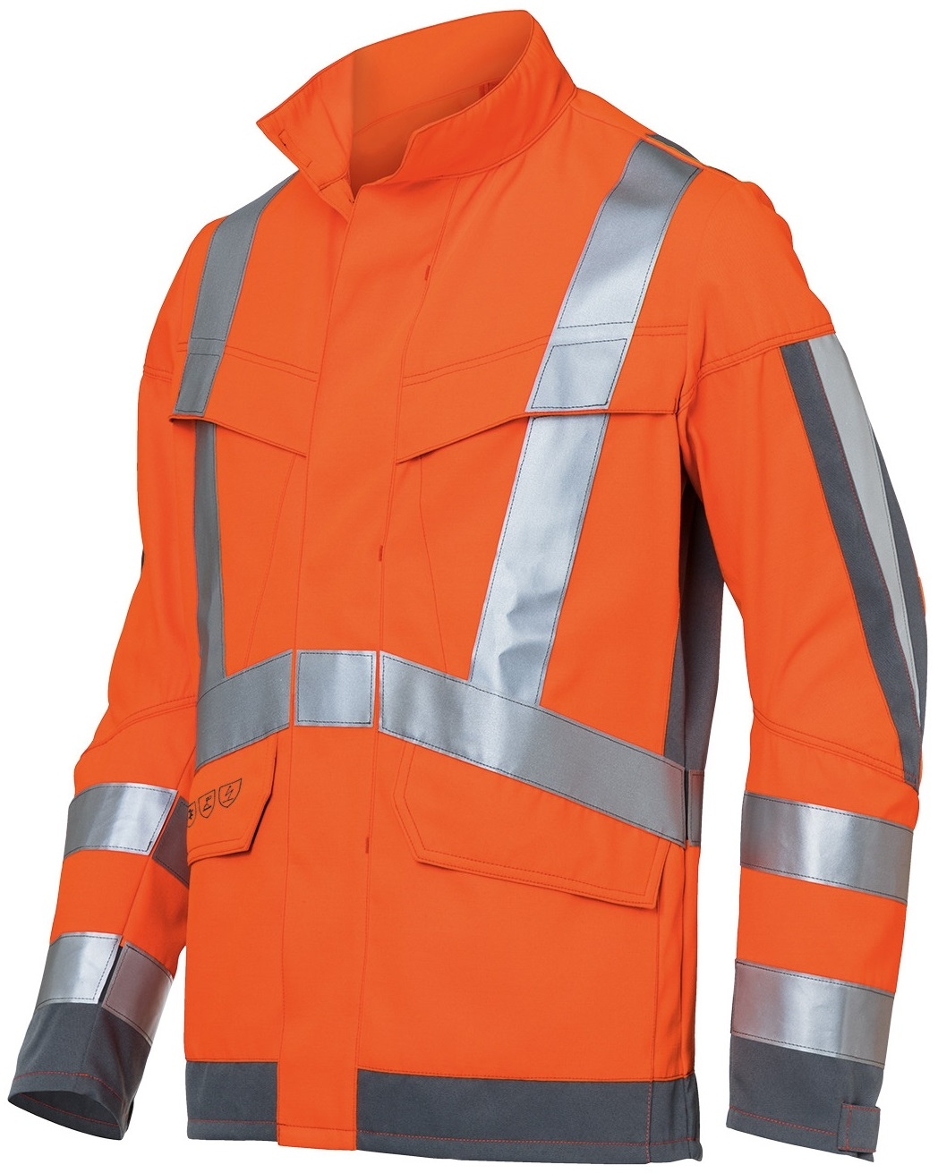 KÜBLER-Warnschutz, Warn-Jacke arc1, Protectiq High Vis, ca. 260g/m², warnorange/anthrazit