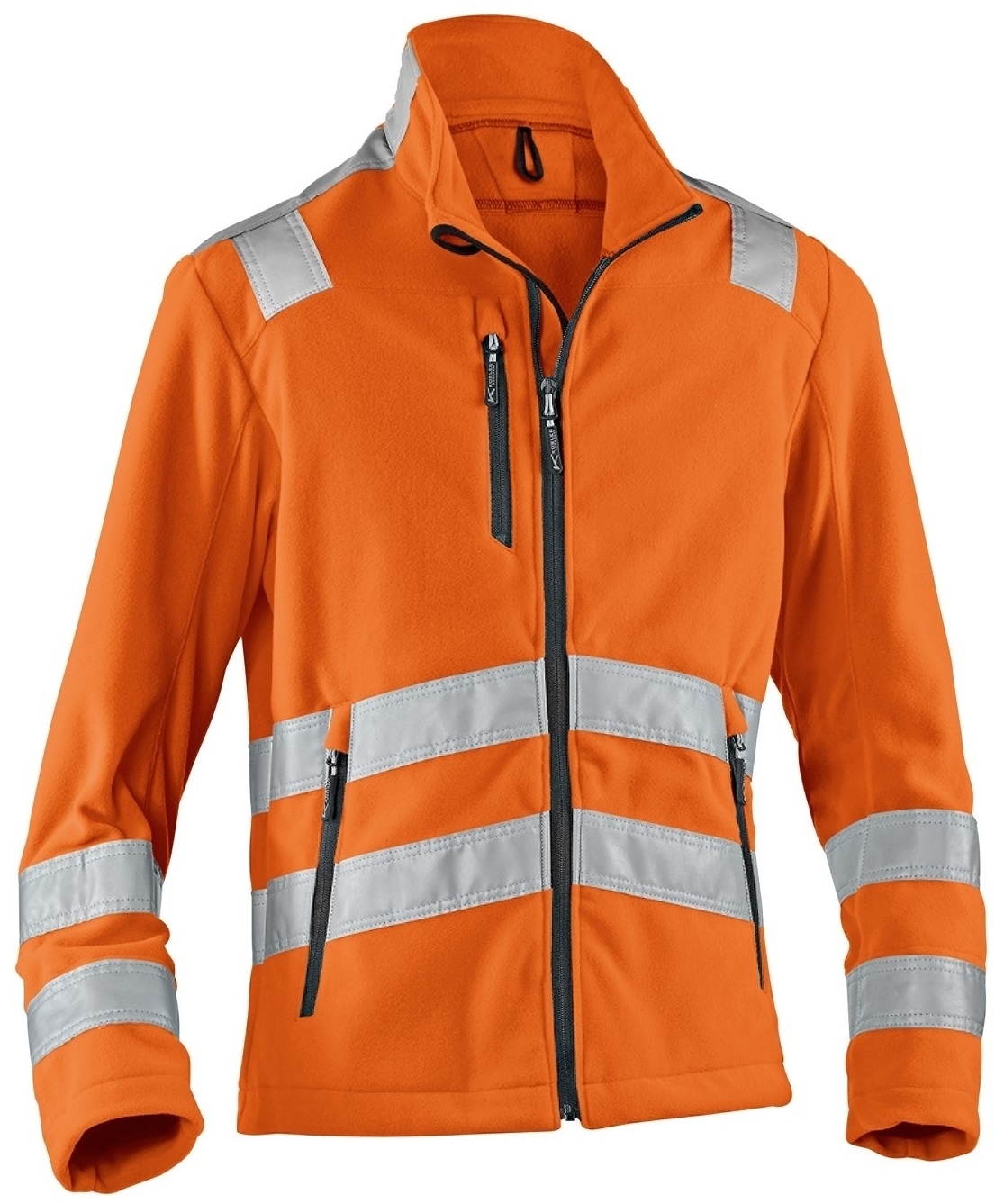 KÜBLER-Warnschutz, Warn-Fleece-Jacke, REFLECTIQ, warnorange