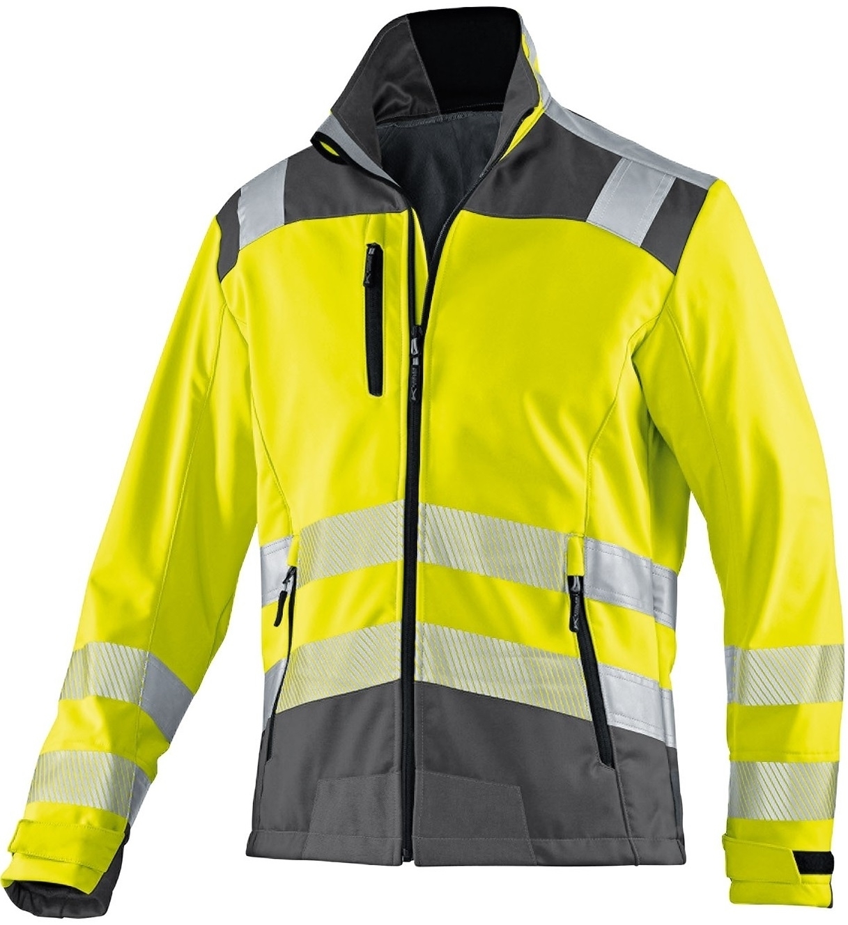 KÜBLER-Warnschutz, Softshell-Warn-Jacke, REFLECTIQ, warngelb / anthrazit