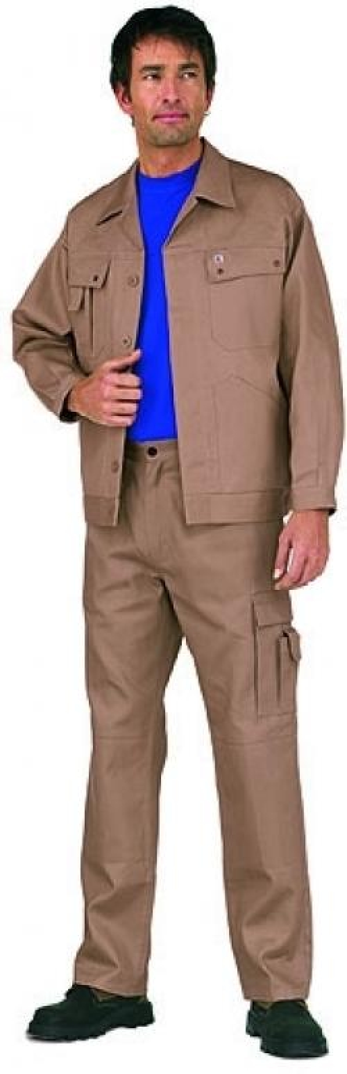 Gr.52 KÜBLER Bundjacke  Arbeitsjacke Berufsjacke Schutzjacke Arbeitskleidung Berufskleidung sandbraun