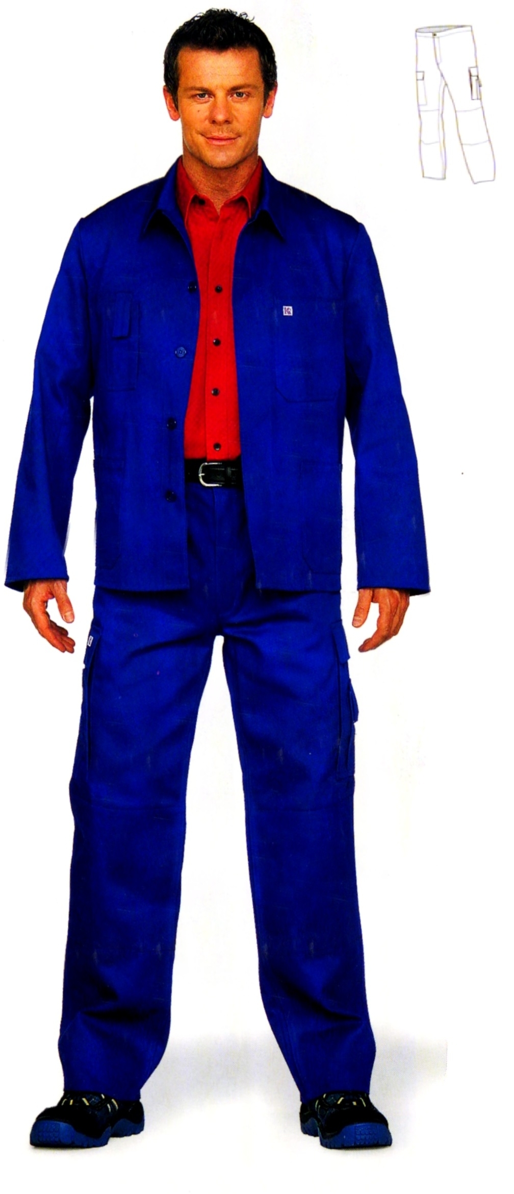 Gr.60 KÜBLER Top Dress  Bundhose Arbeitshose Berufshose Workerhose Arbeitskleidung Berufskleidung weiß gebleicht
