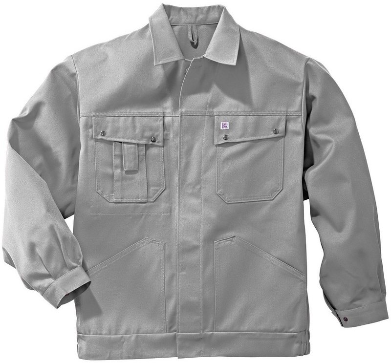 Gr.52 KÜBLER Arbeitsjacke  Berufs-Bund-Jacke, ca. 320g/m², mittelgrau