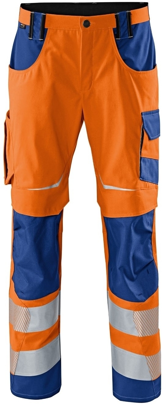 KÜBLER-Warnschutz, Warn-Bundhose, REFLECTIQ, warnorange / kornblau