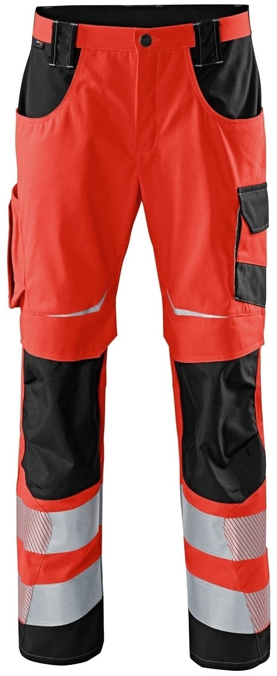 KÜBLER-Warnschutz, Warn-Bundhose, REFLECTIQ, warnrot / schwarz