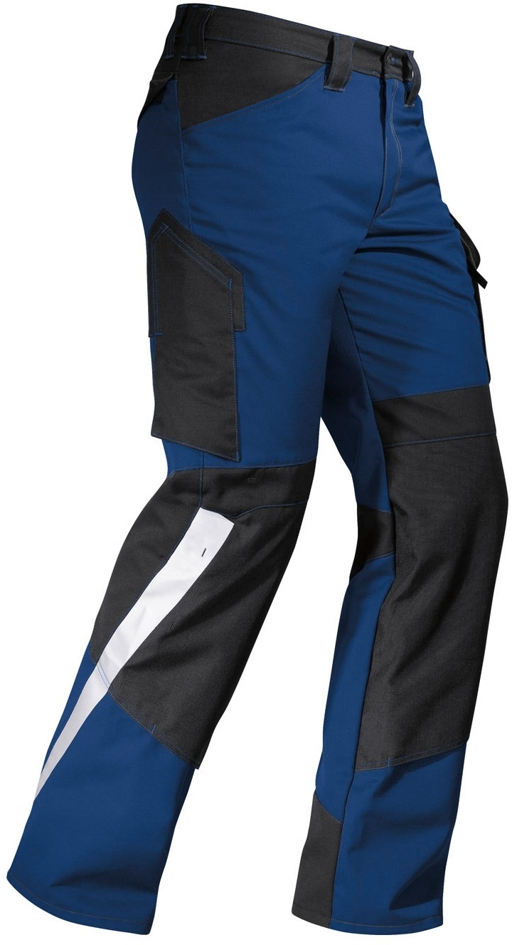 Gr.28 KÜBLER Drive Gr.Bundhose Arbeitshose Berufshose Workerhose Arbeitskleidung Berufskleidung mittelblau schwarz ca 245g