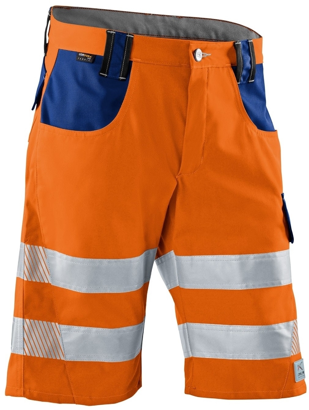 KÜBLER-Warnschutz, Warn-Shorts, REFLECTIQ, warnorange / kornblau