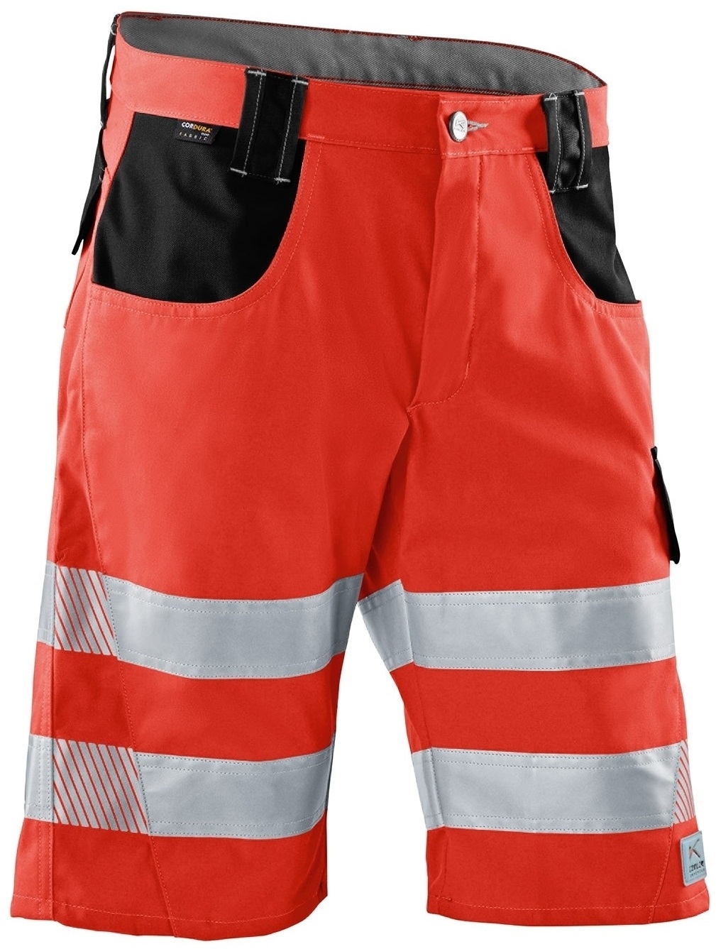 KÜBLER-Warnschutz, Warn-Shorts, REFLECTIQ, warnrot / schwarz