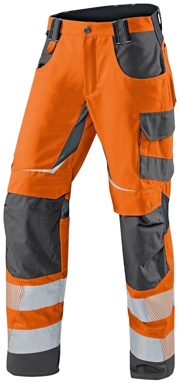 KÜBLER-Warnschutz, Warn-Sommerhose, REFLECTIQ, warnorange / anthrazit