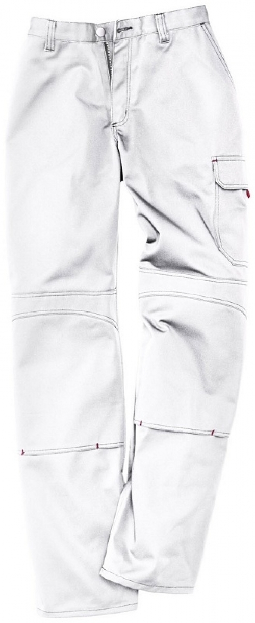 Gr.26 KÜBLER Inno Plus Uni Dress Bundhose Arbeitshose Berufshose Workerhose Arbeitskleidung Berufskleidung weiß ca 300g