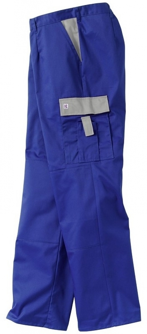 Gr.64 KÜBLER Arbeits-Berufs-Bund-Hose, ca. 245g/m², kbl.blau/mittelgrau