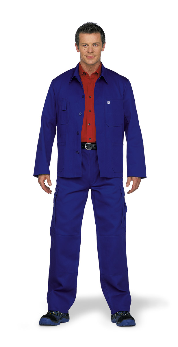 KÜBLER Bundhose Arbeitshose Berufshose Workerhose Arbeitskleidung Berufskleidung kornblau ca 330g