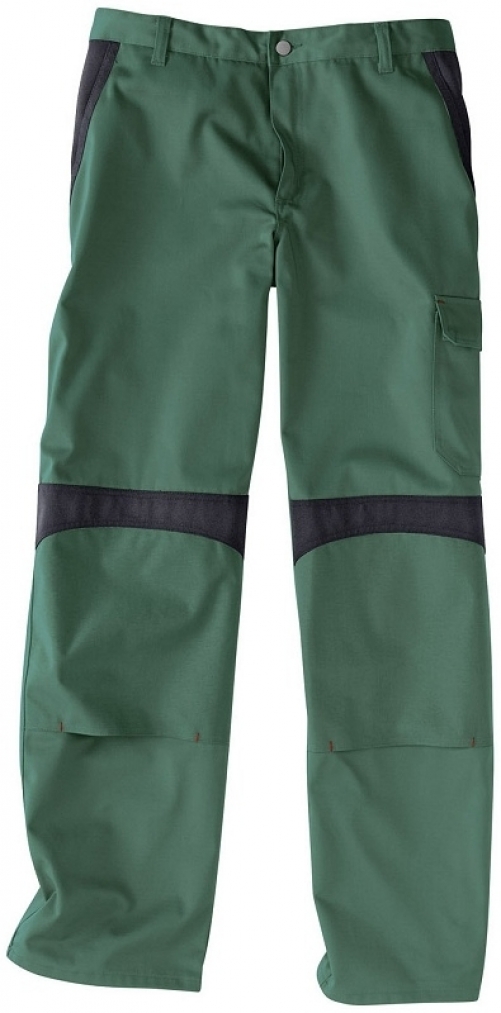 Gr.27 KÜBLER Inno Plus Bundhose Arbeitshose Berufshose Workerhose Arbeitskleidung Berufskleidung moosgrün schwarz ca 300g