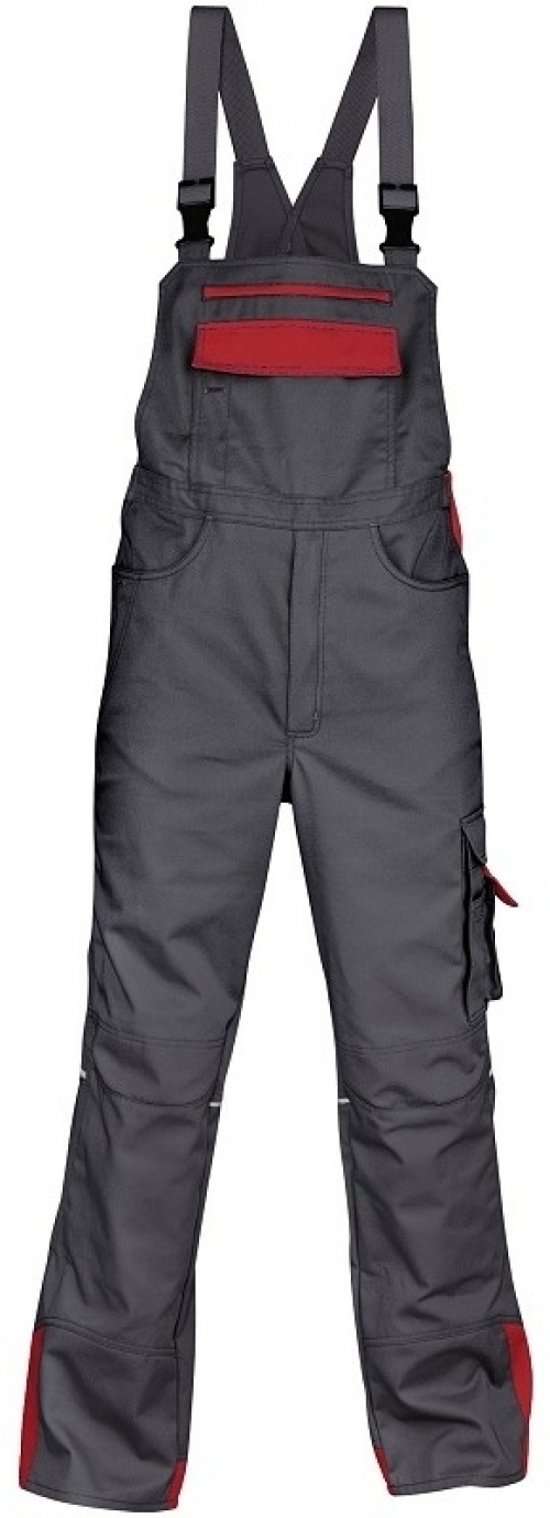 Gr.29 KÜBLER Arbeits-Berufs-Latz-Hose, ca. 295g/m², anthrazit/mittelrot