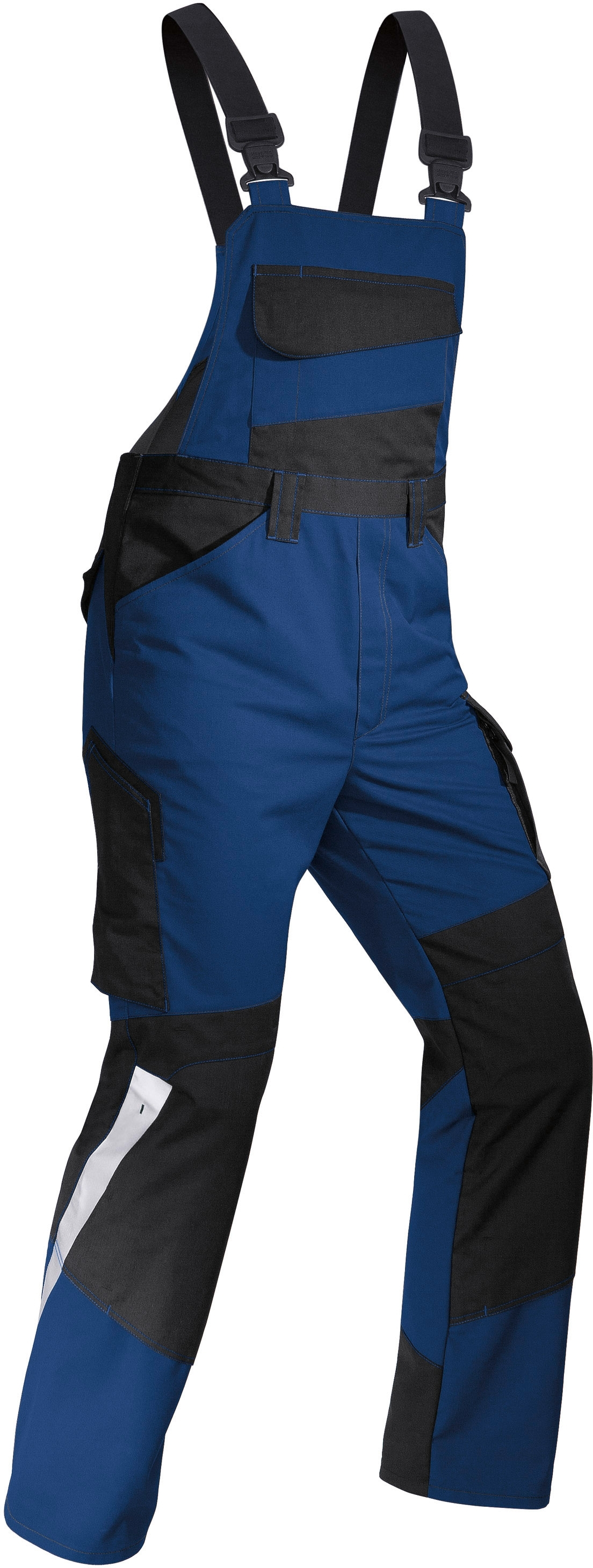 Gr.54 KÜBLER Drive Latzhose Arbeitslatzhose Berufslatzhose Workerhose Arbeitshose Berufshose Blaumann mittelblau schwarz ca 245g