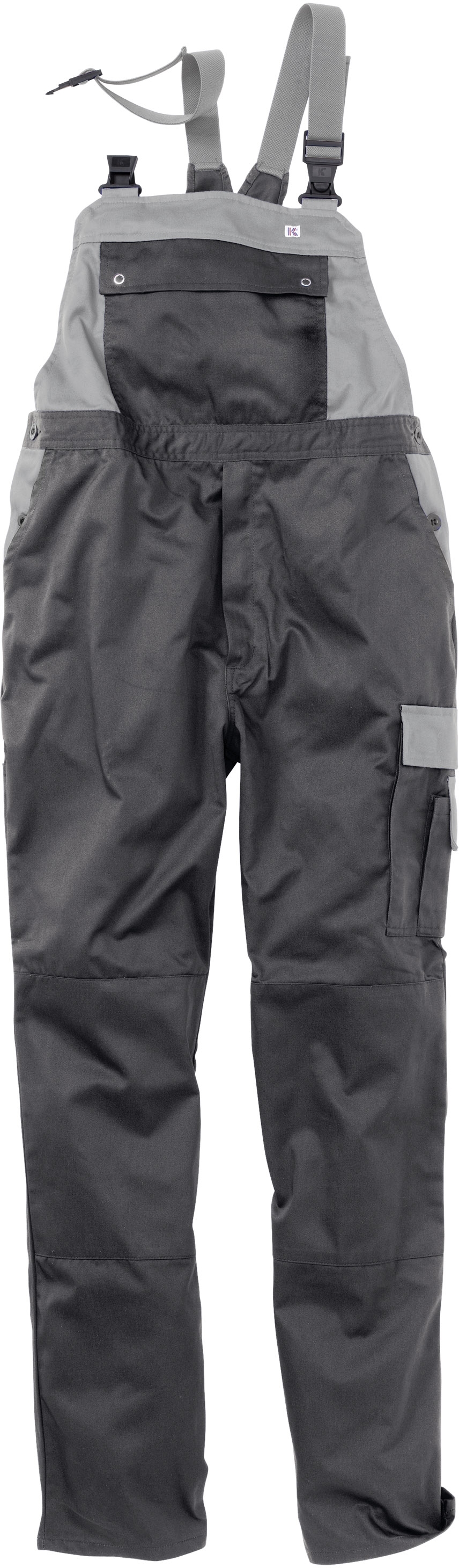 Gr.44 KÜBLER Latzhose Arbeitslatzhose Berufslatzhose Workerhose Arbeitshose Berufshose Blaumann dunkelgrau mittelgrau ca 245g