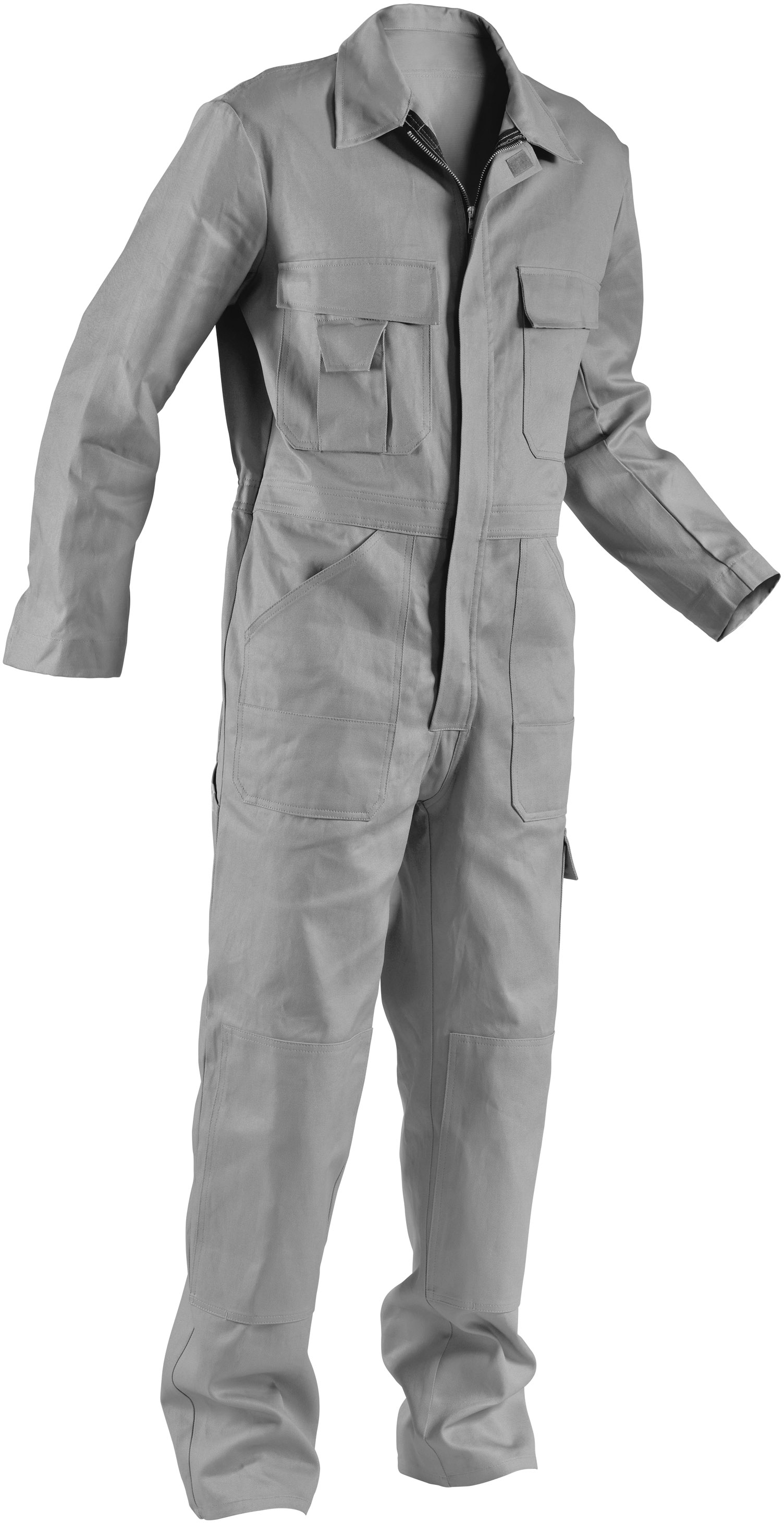 Gr.52 KÜBLER Quality Dress Rallye Kombi Overall Arbeitsoverall Arbeitskombi Schutzanzug Blaumann mittelgrau ca 285g