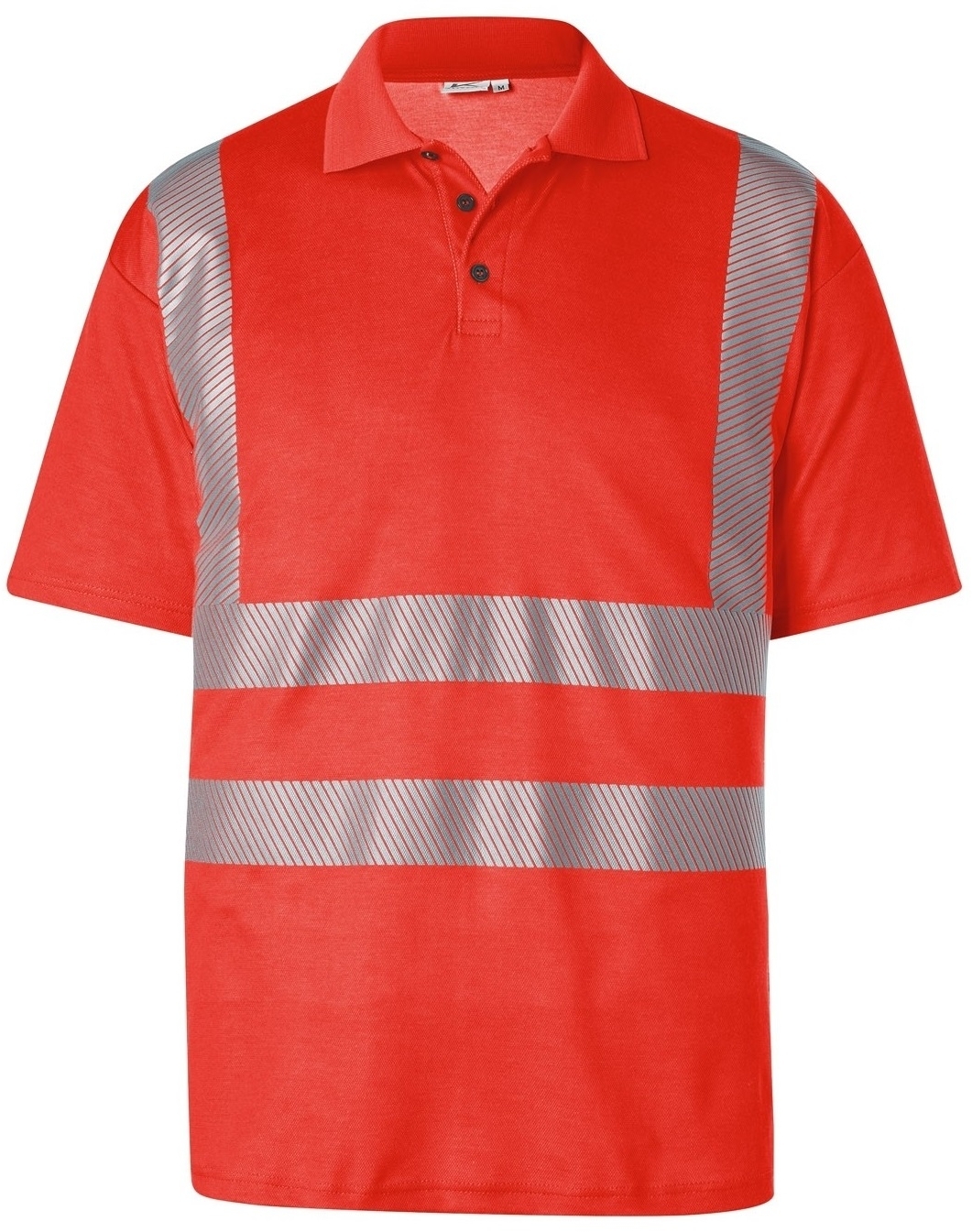 KÜBLER-Warnschutz, Warn-Polo-Shirt, REFLECTIQ, PSA 2, ca.180g/m², warnrot