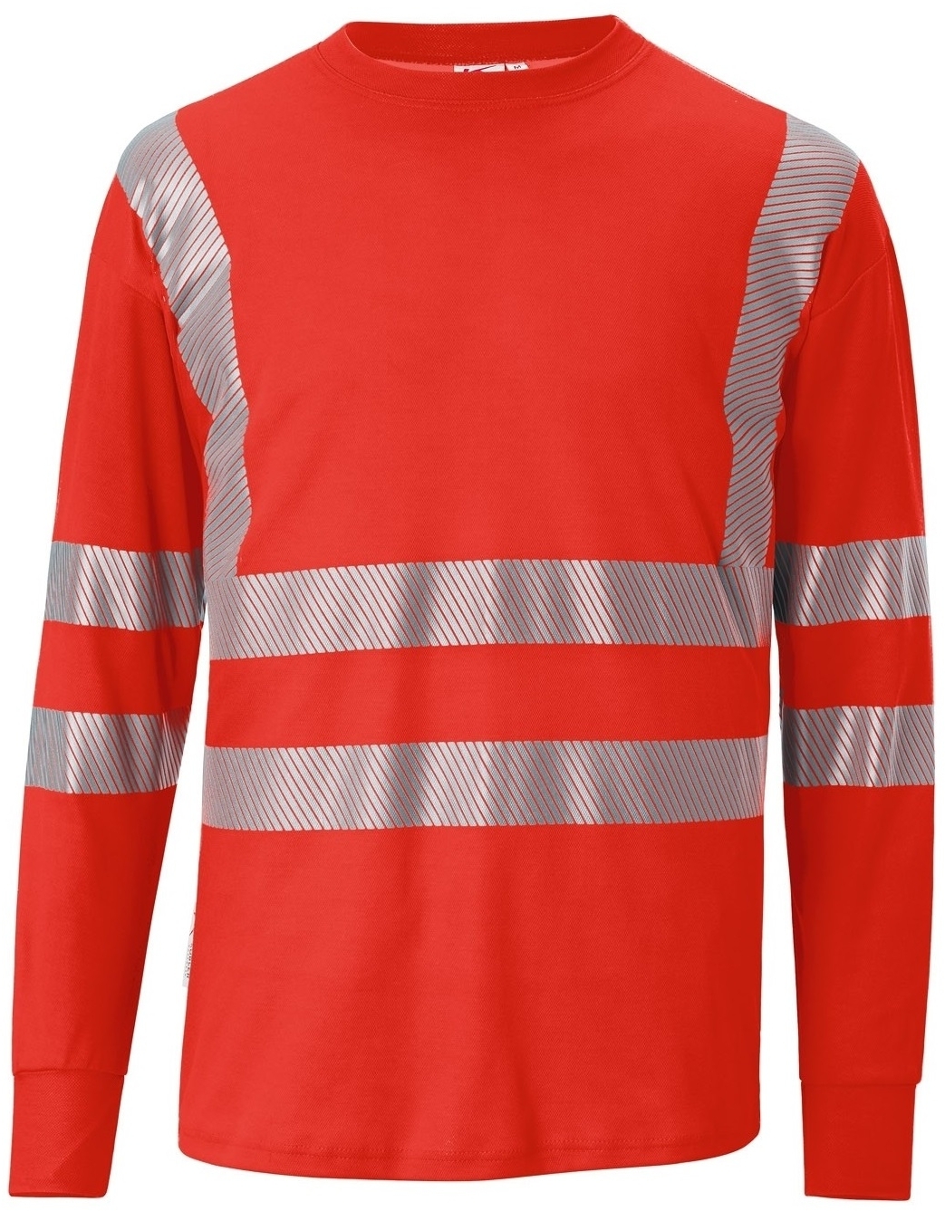 KÜBLER-Warnschutz, Warn-Langarmshirt, REFLECTIQ, PSA 2, ca.180g/m², warnrot