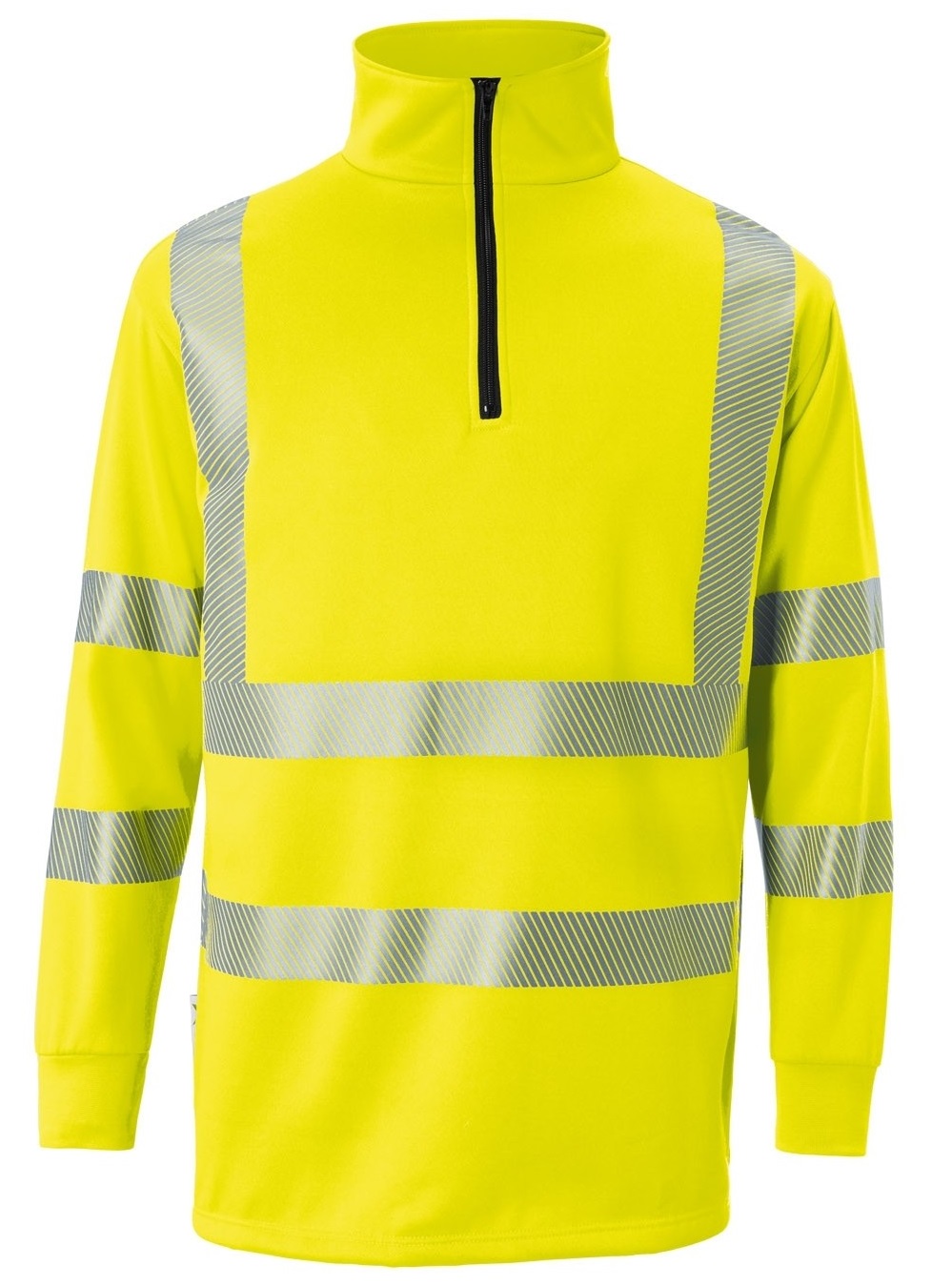 KÜBLER-Warnschutz, Warn-Zip-Sweater, REFLECTIQ, PSA 2, ca.300g/m², warngelb
