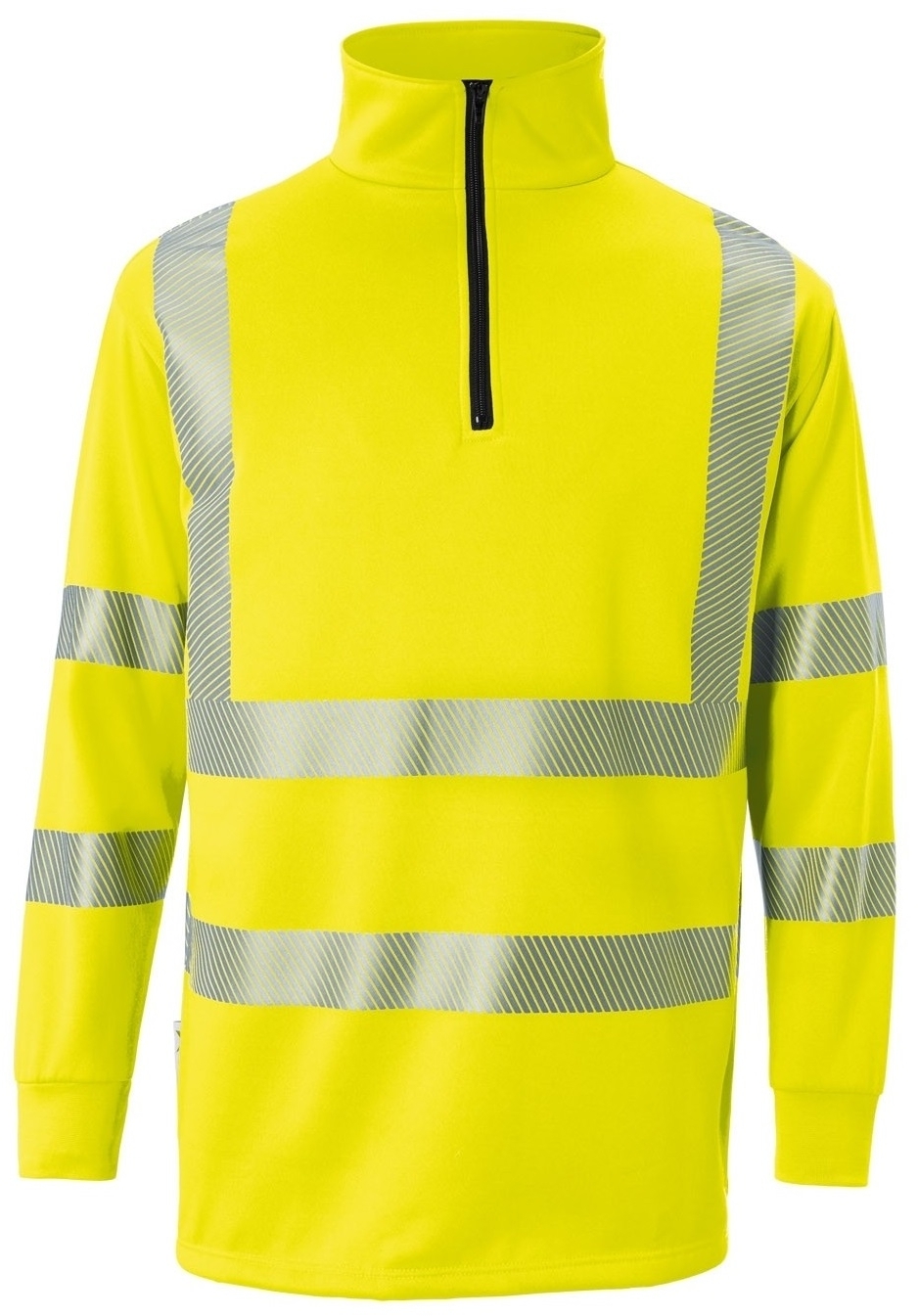 KÜBLER-Warnschutz, Warn-Zip-Sweater, REFLECTIQ, PSA 2, ca.300g/m², warngelb