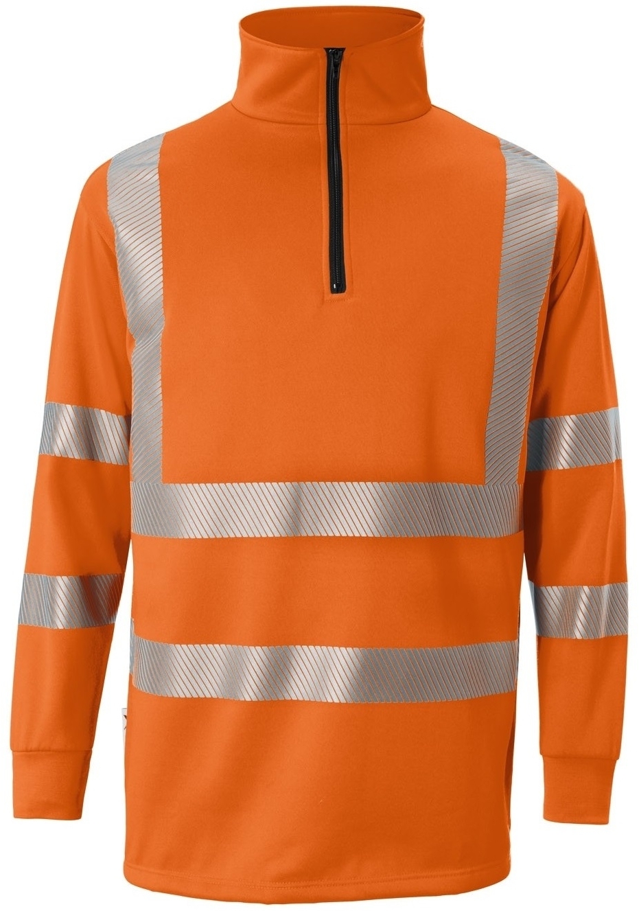 KÜBLER-Warnschutz, Warn-Zip-Sweater, REFLECTIQ, PSA 2, ca.300g/m², warnorange