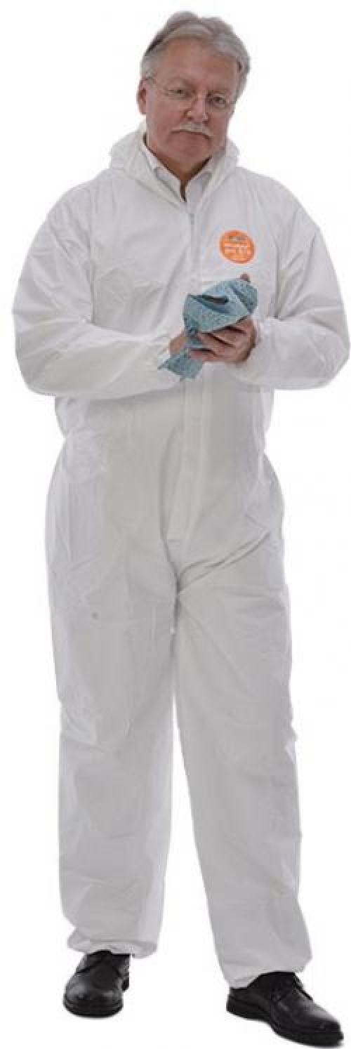 ZVG-zetDress Einwegschutz, Einweg-Overall, Schutzanzug, Einmal-Schutzoverall, Z2 Secutex pro 5/6, weiß, VE = 25 Stück