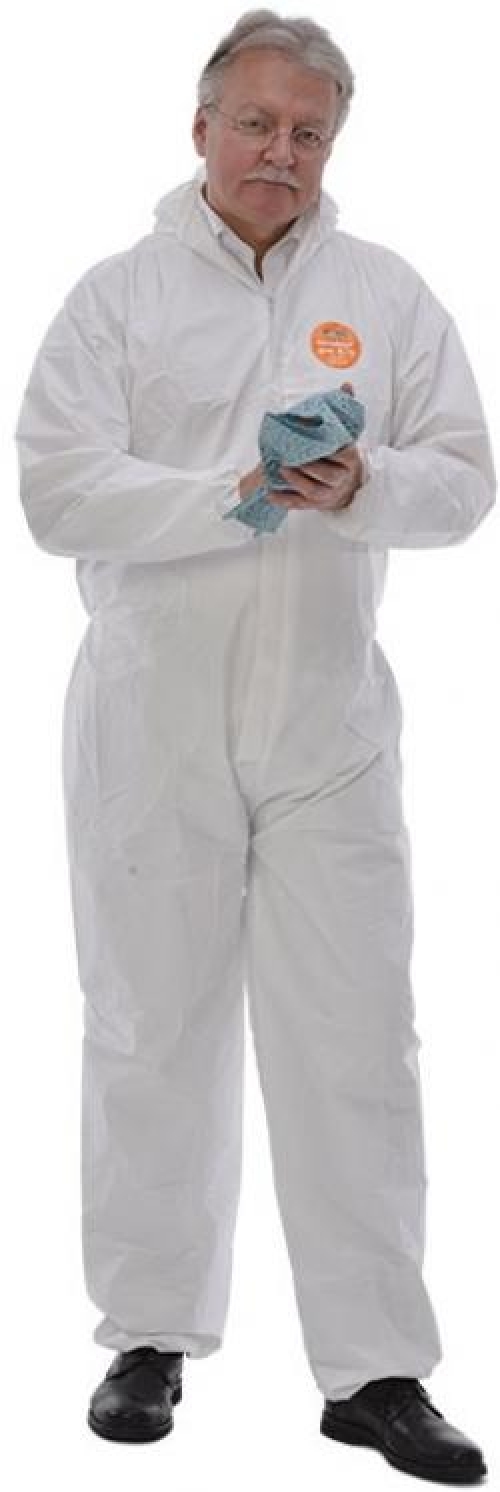 ZVG-zetDress Einwegschutz, Einweg-Overall, Schutzanzug, Einmal-Schutzoverall, Z2 Secutex pro 5/6, weiß, VE = 25 Stück