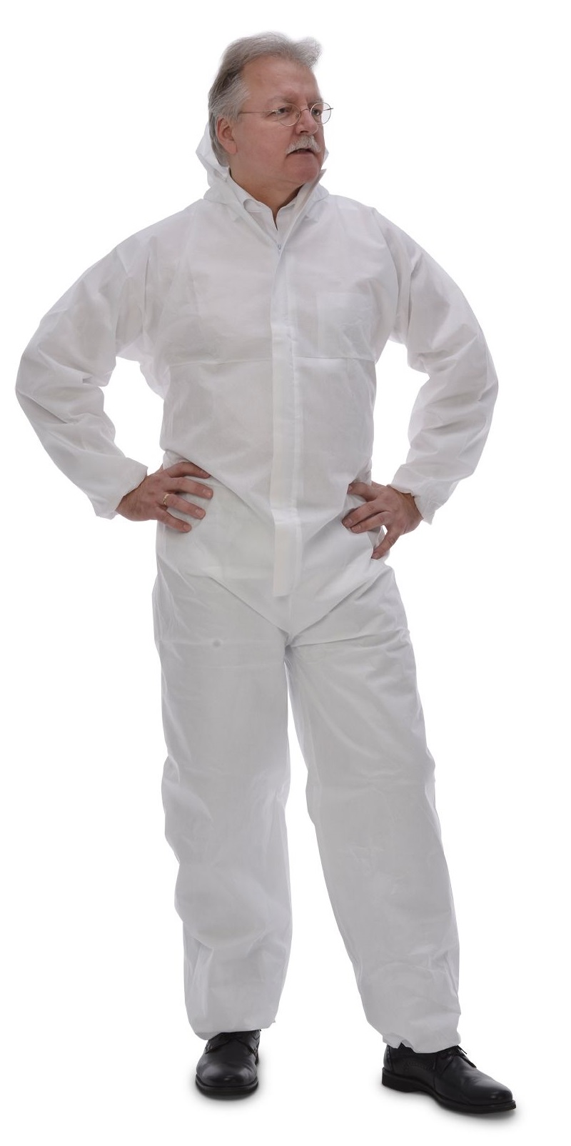 ZVG-zetDress Einwegschutz, Einweg-Overall, Schutzanzug, Einmal-Schutzoverall, Tritex Pro weiß, VE = 25 Stück