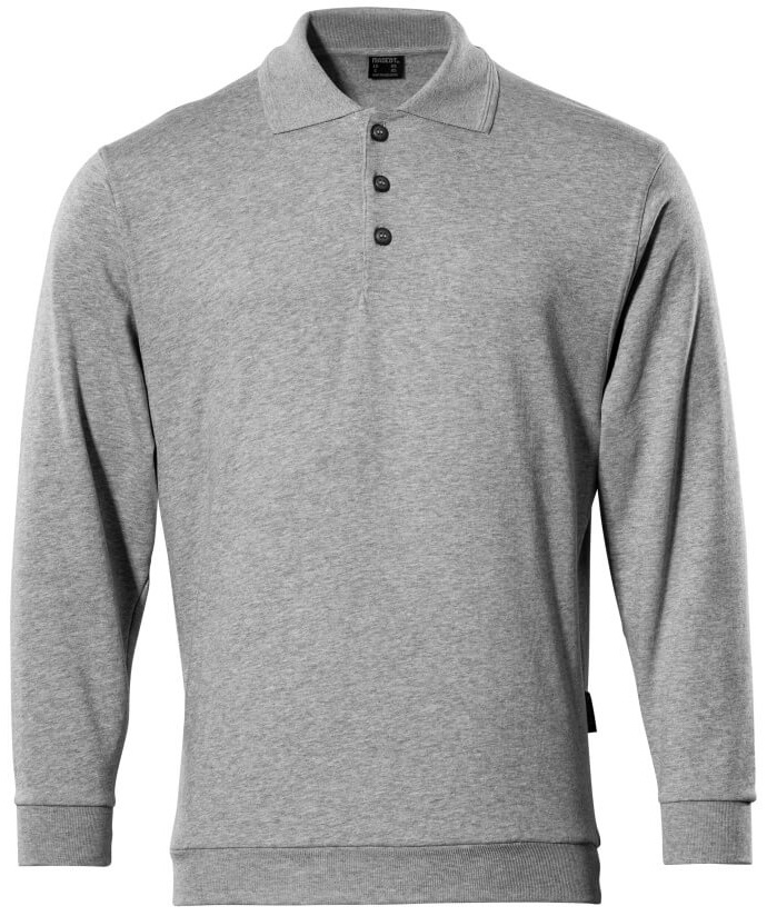 MASCOT-Workwear, Polo-Sweatshirt, Trinidad, 310 g/m², grau-meliert