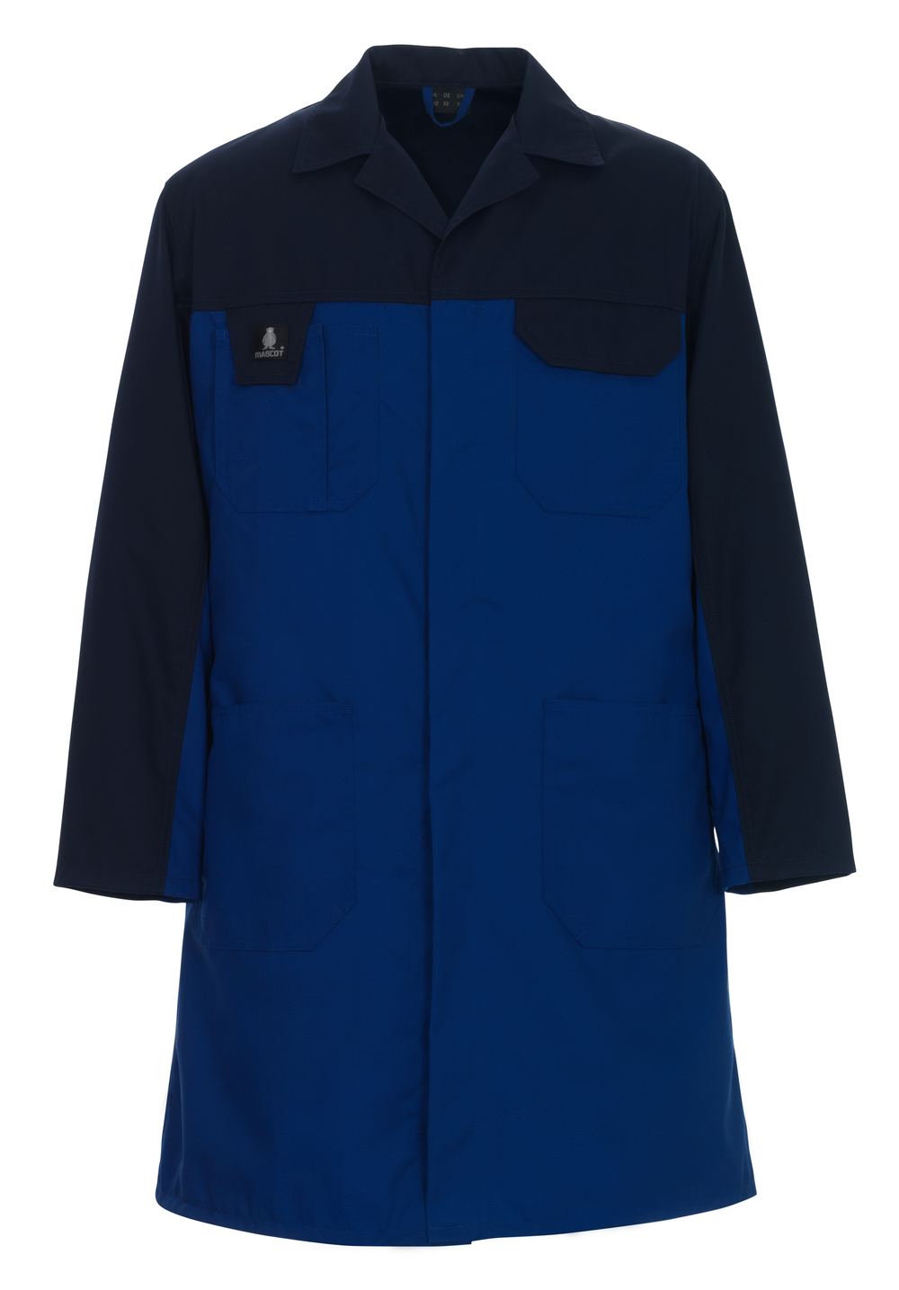MASCOT-Workwear, Arbeits-Berufs-Mantel, Kittel, Parma, IMAGE, 245 g/m², kornblau/marine