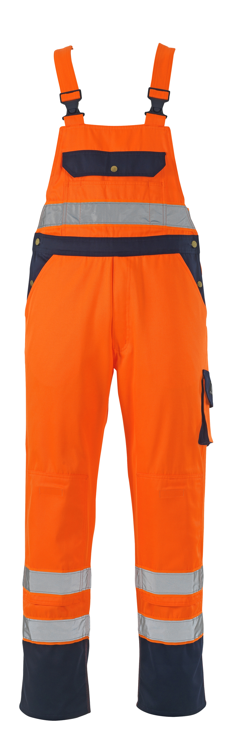 MASCOT-Workwear-Warn-Schutz-Arbeits-Berufs-Latz-Hose, MILANO, MG295, orange/marine