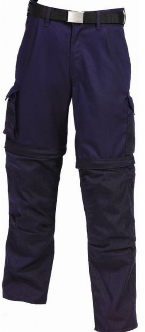 Gr.42 MASCOT Zip off Arbeits-Berufs-Hose, Bundhose, CADIZ, MG310, marine