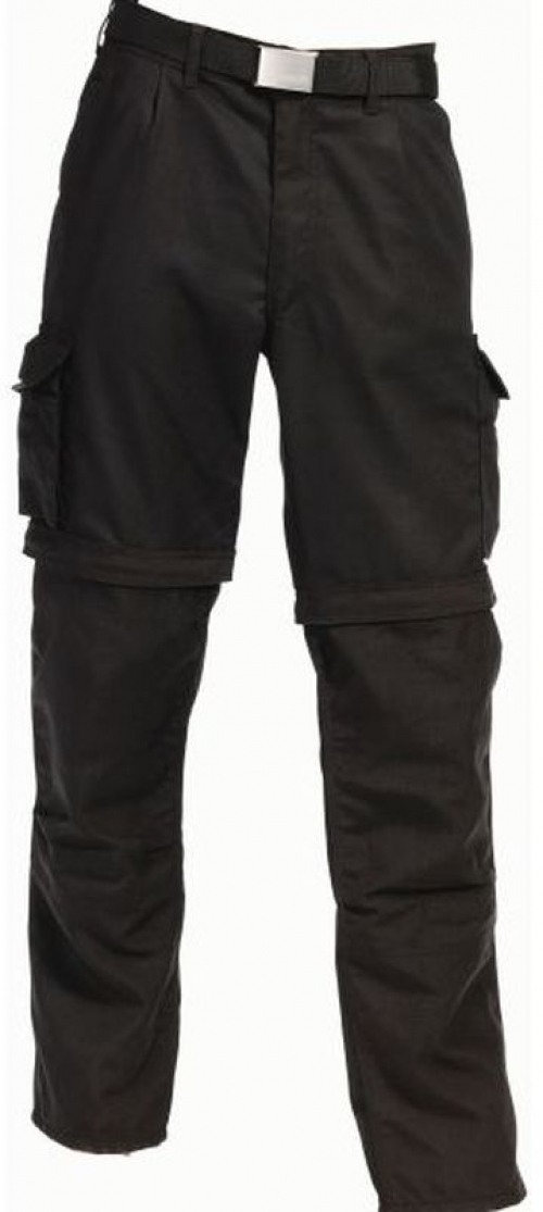 Gr.48 MASCOT-Workwear-Zip off Arbeits-Berufs-Hose, Bundhose, CADIZ, MG310, schwarz