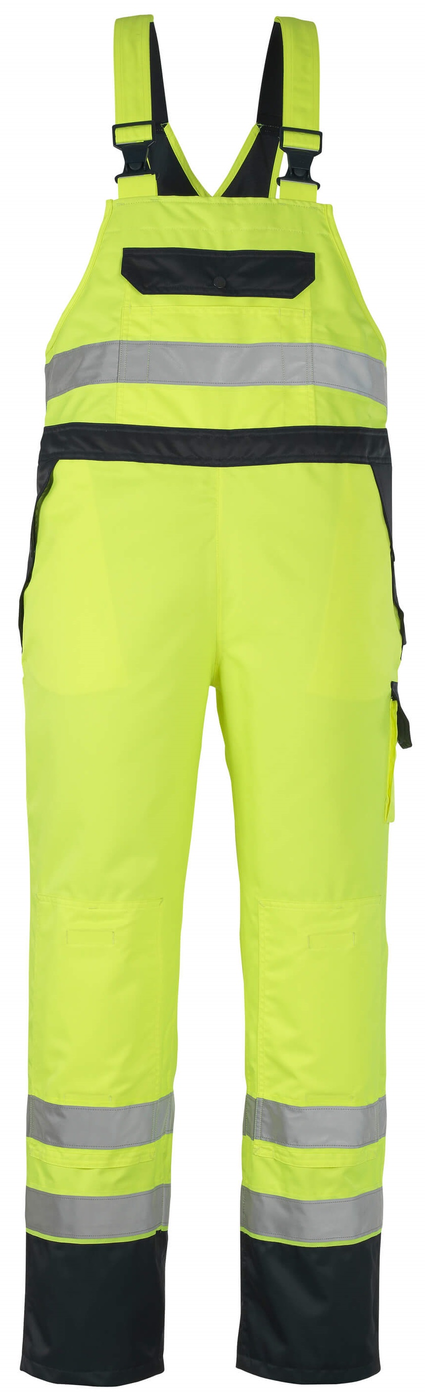 MASCOT-Warnschutz, Warn-Überziehlatzhose, Wels, 240 g/m², gelb/marine