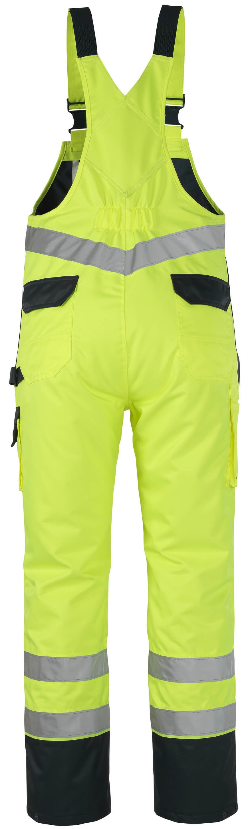 MASCOT-Warnschutz, Warn-Überziehlatzhose, Wels, 240 g/m², gelb/marine