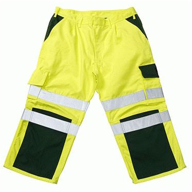Gr.52 MASCOT Warn-Schutz-Knie-Bund-Hose, NATAL, MG310, gelb/grün