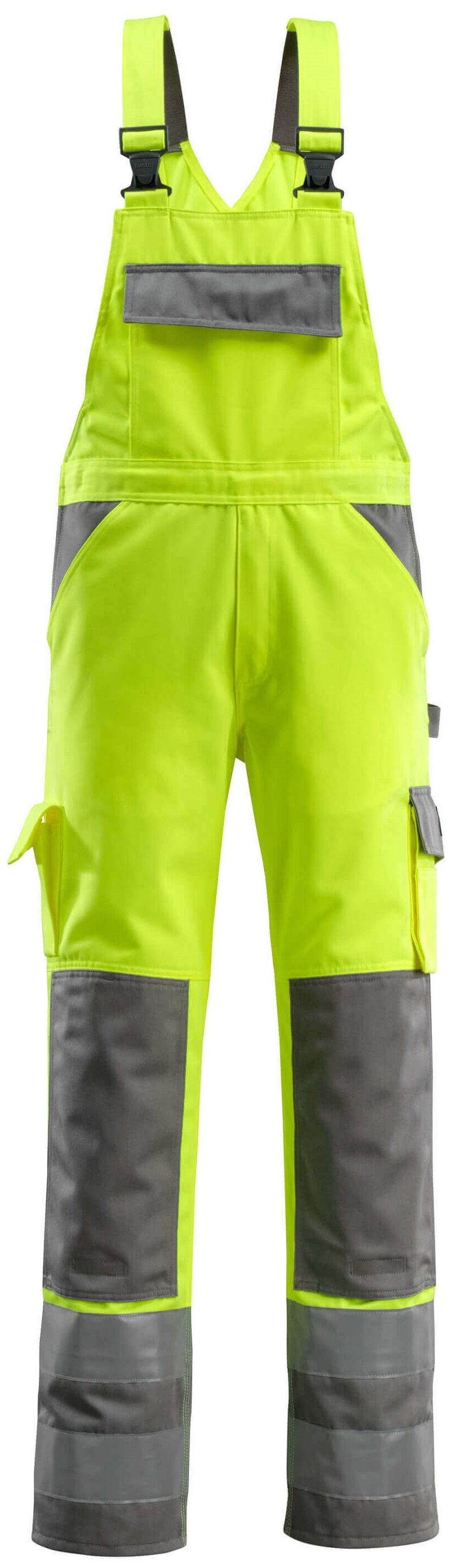 MASCOT-Warnschutz, Warn-Latzhose, Barras, 310 g/m², gelb/anthrazit