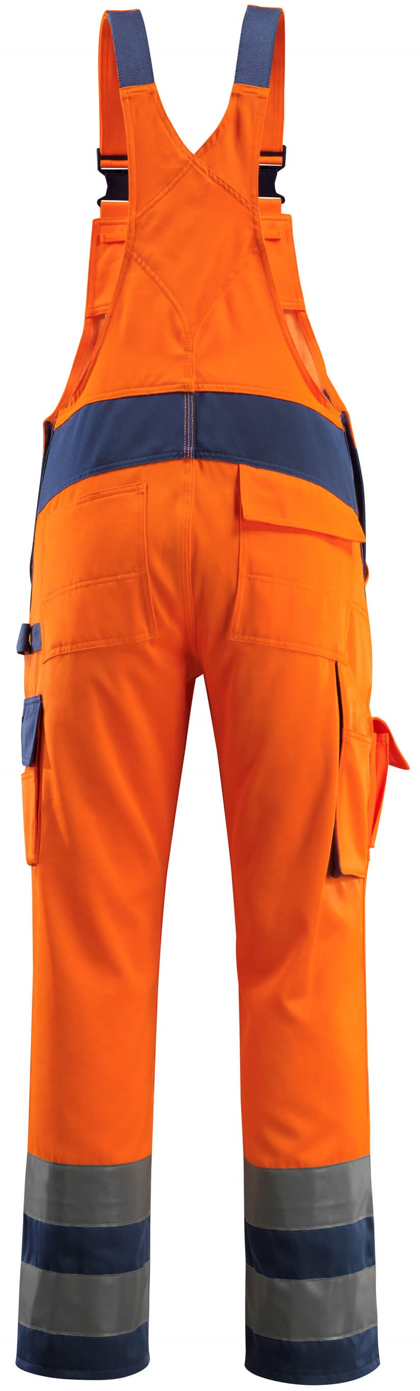 MASCOT-Warnschutz, Warn-Latzhose, Barras, 290 g/m², orange/marine