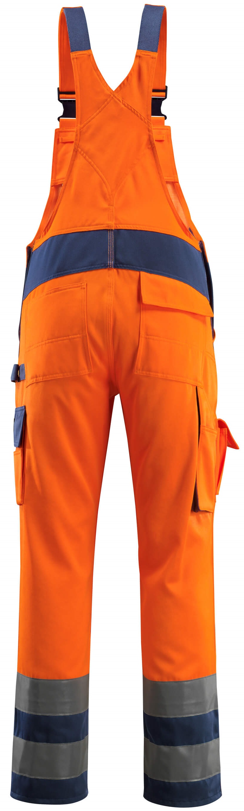 MASCOT-Warnschutz, Warn-Latzhose, Barras, 90 cm, 290 g/m², orange/marine
