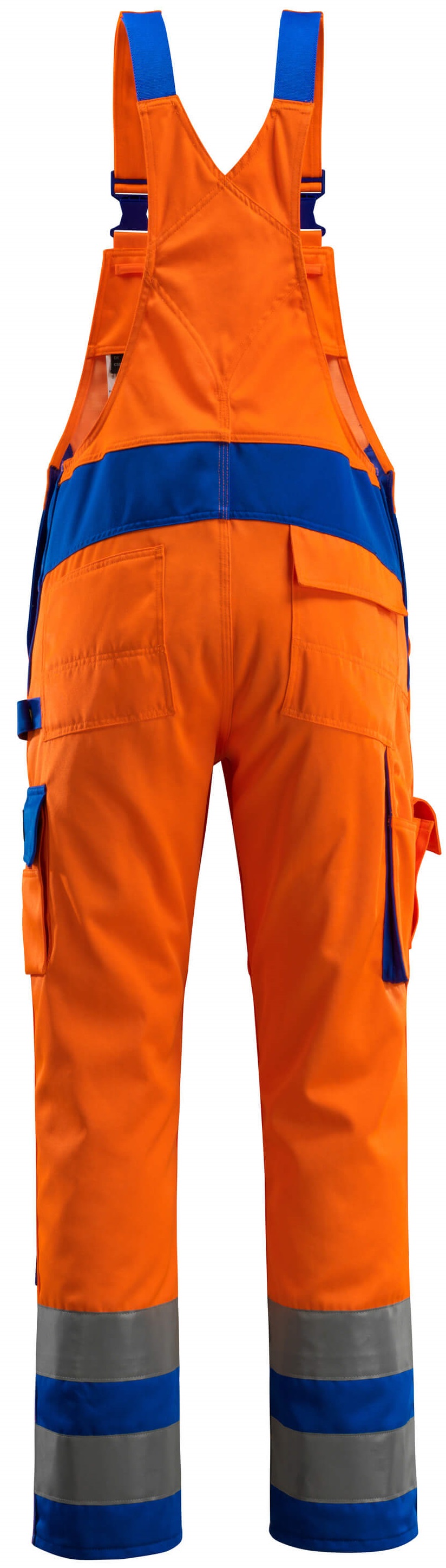 MASCOT-Warnschutz, Warn-Latzhose, Barras, 90 cm, 290 g/m², orange/kornblau

