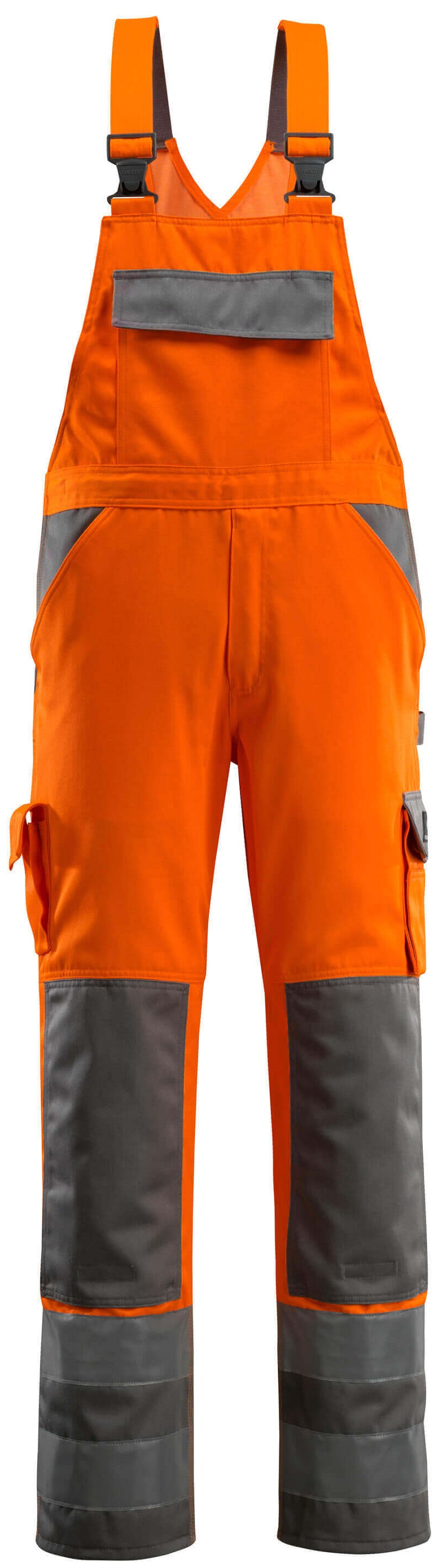 MASCOT-Warnschutz, Warn-Latzhose, Barras, 290 g/m², orange/anthrazit